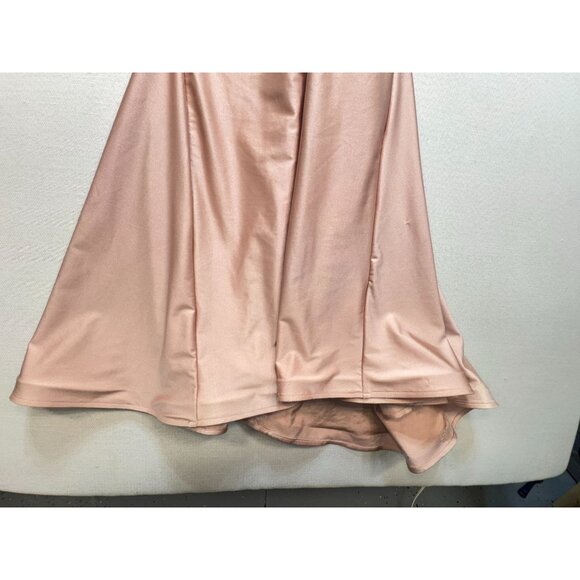 Cynthia & Sahar Women's Bridesmaid Maxi Dress Side Slit Size XS Pink Sleeveless - Picture 11 of 16